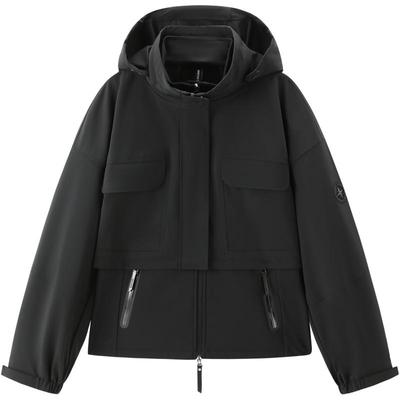 【商场同款】太平鸟三合一时尚羽绒服女修身黑色加厚A3ACF4216