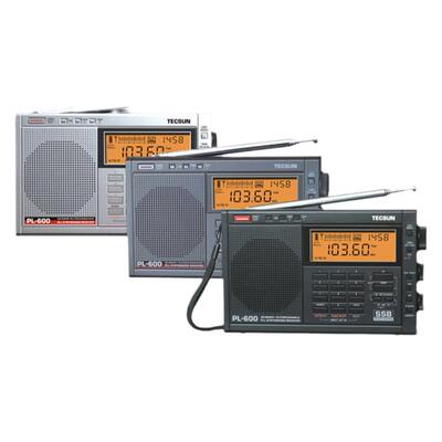 Tecsun/德生 PL-600便携式全波段英语46级二次变频短波充电收音机