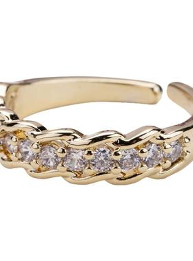 贩卖焦虑丨水晶满天星女开口戒指