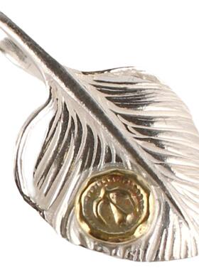 一休高桥吾郎菊地健kenkikuchi925纯银早期葵羽点金吊坠配饰