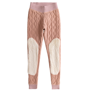 羊毛棉裤女士冬季内穿加绒加厚高腰大码打底裤东北特厚护膝保暖裤