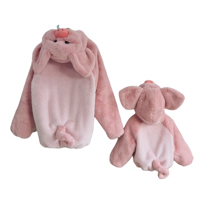 Enzo Bear恩佐熊 儿童高定款连帽加厚鼻涕猪毛毛亲子外套 EZD2436