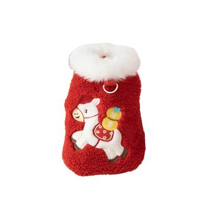 新年2个月小体比熊约克夏吉娃娃棉服1斤2斤幼猫幼犬小狗过年衣服