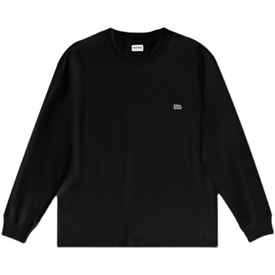 原创长袖265g圆领刺绣T恤