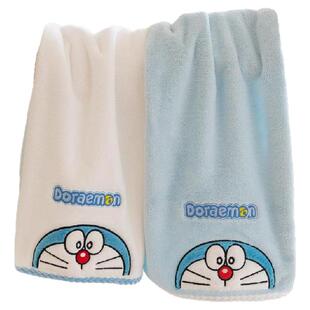 哆啦A梦珊瑚绒毛巾吸水不掉毛家用洗脸毛巾2025新款擦手巾柔软