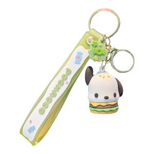 新款三丽鸥家族零食系列钥匙扣汽车书包挂件精致公仔钥匙链小礼品