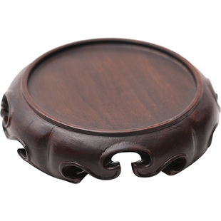 红木香炉底座创意家用实木质工艺如意檀香沉香台座托底座摆件托架