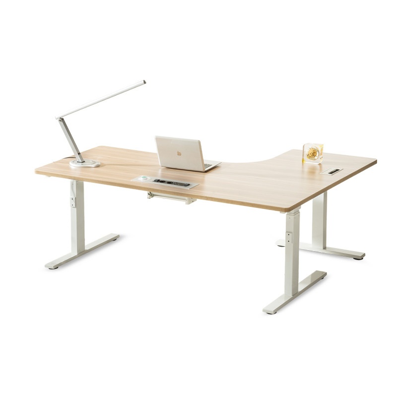 畅腾电动升降桌架站立办公桌三马达控制办公台金属商用办公桌