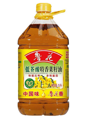 鲁花低芥酸特香菜籽油5L