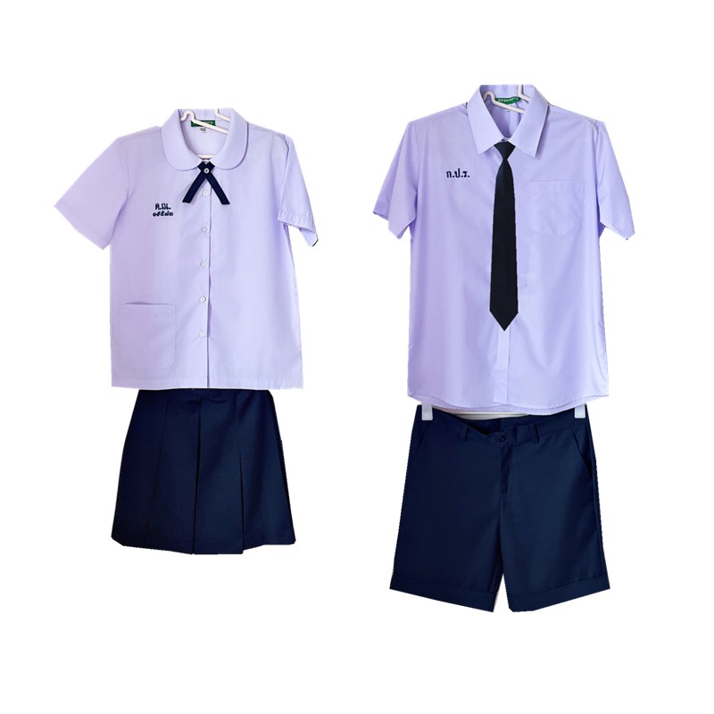 韩国校服 仙和艺高JK DK情侣短袖衬衫制服 网红同款学生毕业班服