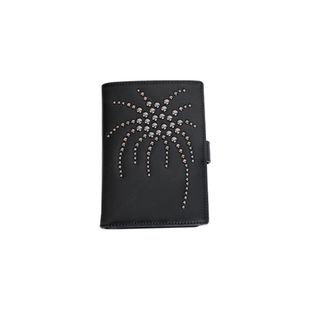 山口美袋 旅行好物 vatromet烟花铆钉设计护照夹进口牛皮卡包钱包