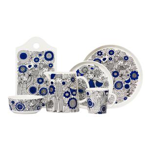 芬兰进口Arabia手绘田园牧歌咖啡杯马克水杯陶瓷餐具碗盘水壶花瓶