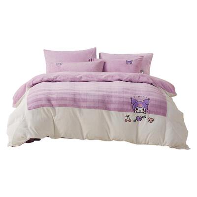 儿童四件套牛奶绒水星