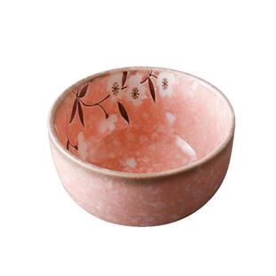 日本进口浪漫樱花陶瓷饭碗日式茶碗粉色家用餐具单个小碗瓷碗