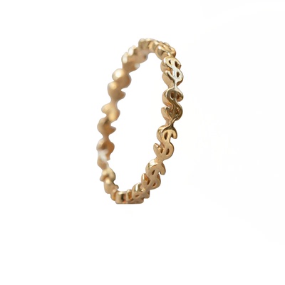 饰品包金饰品国产包金符号戒指