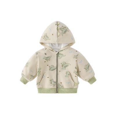 jellybaby男童春季恐龙连帽外套