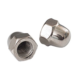 304/316不锈钢螺母盖形螺帽细牙盖型装饰螺丝帽反牙盖帽圆球头M6