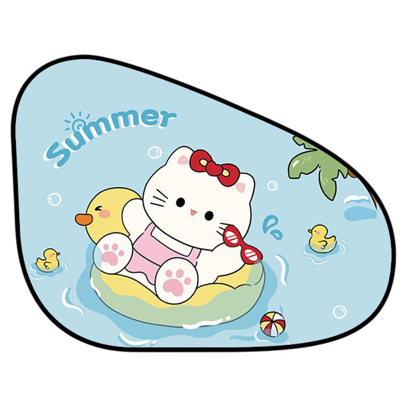 猫咪静电吸附遮阳板窗帘防晒隔热