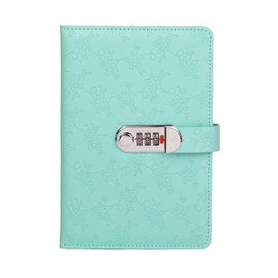 学生日记本2025年新款A5带锁密码本日记本便携记事本多功能笔记本