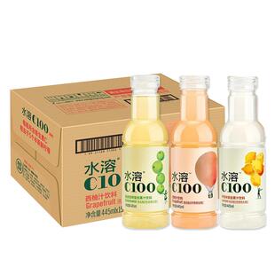 农夫山泉水溶c100小瓶装柠檬味西柚味青皮桔为复合果汁饮料250ml