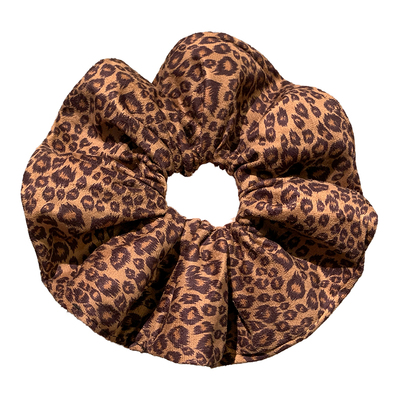 复古豹纹头花大肠发圈女秋冬高级