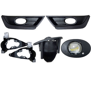 适用于17-20年款本田CRV前雾灯总成改装LED高亮透镜前杠防雾灯