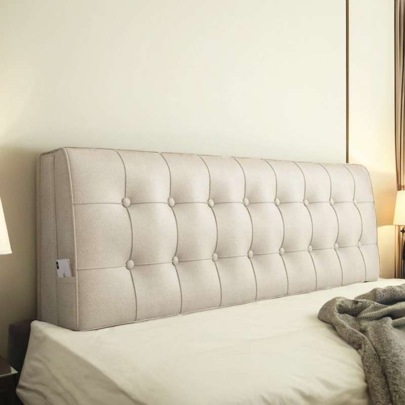 床头靠垫榻榻米软包床头套科技布简约双人床靠背可拆洗靠枕海绵