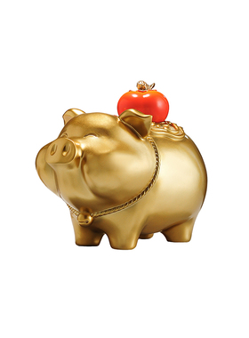 诸事大吉猪摆件客厅电视柜酒柜装饰品轻奢高档办公室乔迁开业礼物