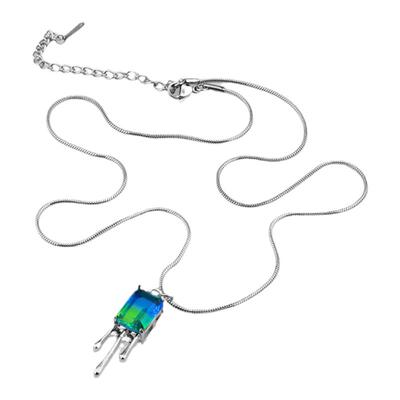 冷淡风渐变水晶INS小众设计毛衣