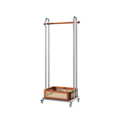 a生中古风衣帽架落地移动挂衣架