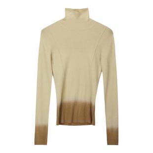 JNBY/江南布衣秋冬高领针织衫羊绒羊毛修身休闲通勤毛衣打底衫女