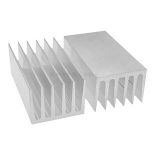 铝型材散热片100*53*40MM大功率厚齿LED功放工控超声波散热器铝块