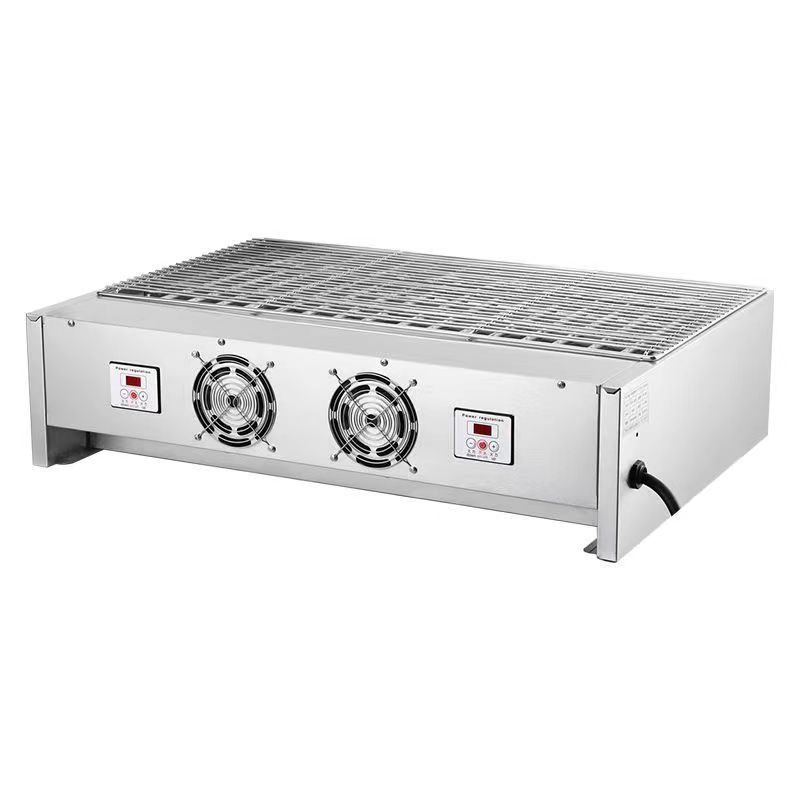 电烤炉商用无烟黑金刚烤炉正新鸡排烤豆腐鸡翅包饭烤鱼生蚝烤串机