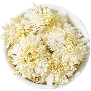 白菊花茶中药材500g白菊花干正品抗白菊甘菊茶新货白杭菊泡茶水喝