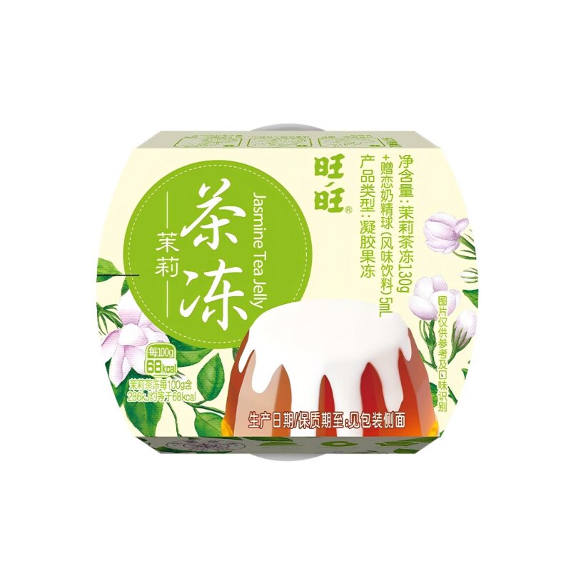 旺仔茶冻果冻阿萨姆茉莉味咖啡味低温冷藏解腻休闲零食130g/杯