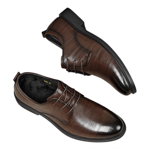 海澜之家皮鞋男士商务正装2026新款经典透气上班内增高结婚德比鞋