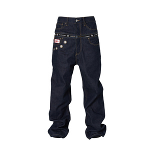 【严浩翔同款】GLACIERBOY ZIPPER RAW DENIM 拉链直筒原色牛仔裤