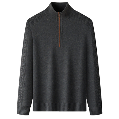 罗蒙羊毛衫高领加厚保暖毛衣