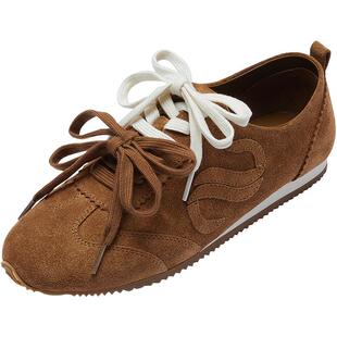 莱尔斯丹可可麻薯新款平底复古休闲阿甘德训鞋女6M16302