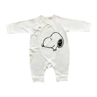 新生婴儿儿连体衣纯棉a类和尚服春秋装哈衣满月宝宝打底睡衣冬季