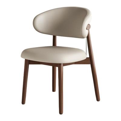 实木餐椅北欧家用软包实木靠背椅酒店靠背椅餐厅意式书桌椅餐椅子