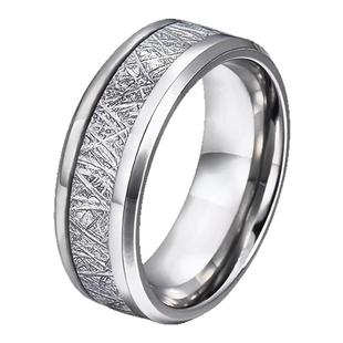雾凇戒指男款潮牌轻奢百搭气质ins情侣指环小众钛钢不掉色
