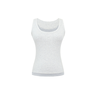 POET WONG【纯氧舒适】撞色假两件 洋气好穿舒适宽肩带背心吊带夏