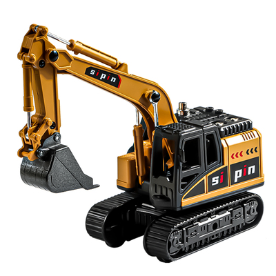 儿童合金玩具车汽车挖掘机仿真模型惯性男孩宝宝工程车挖土机套装