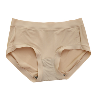 花仙子彩田无尺码无感无痕女内裤中腰32053高腰32055莫兰迪抗菌裤