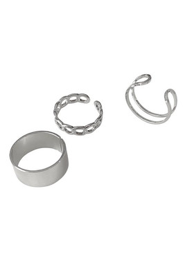 韩国高级感简约三件套戒指