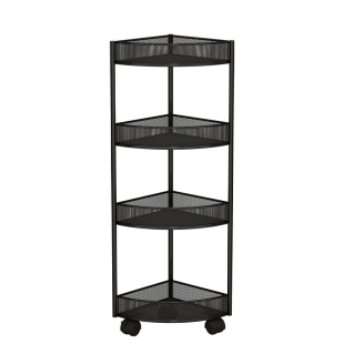 卫生间三角置物架落地式铁艺浴室多层收纳柜洗漱台厕所夹缝小推车