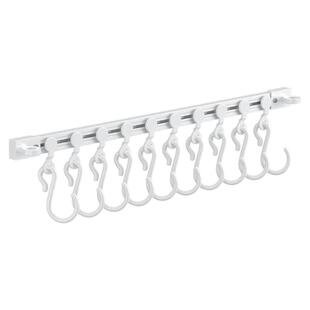 厨房收纳滑动轨道挂钩柜门收纳挂钩神器免打孔橱柜门后收纳置物架