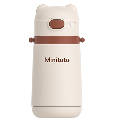 Minitutu儿童吸管保温杯秋冬新款SUS316L不锈钢内胆大容量500mL