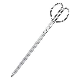 不锈钢火钳夹实心碳夹子捡垃圾钳家用老式加长厨房厕所烤钳大小号